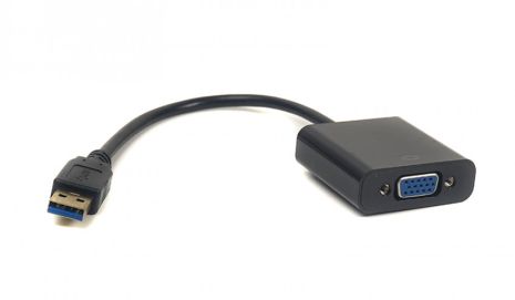 Кабель-переходник PowerPlant USB 3.0 M - VGA F