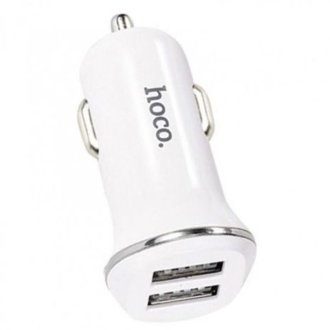 Автомобильное ЗУ Hoco Z1 2USB White (2.1A)