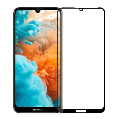 Захисне скло Full screen PowerPlant для Huawei Y6 (2019), Black