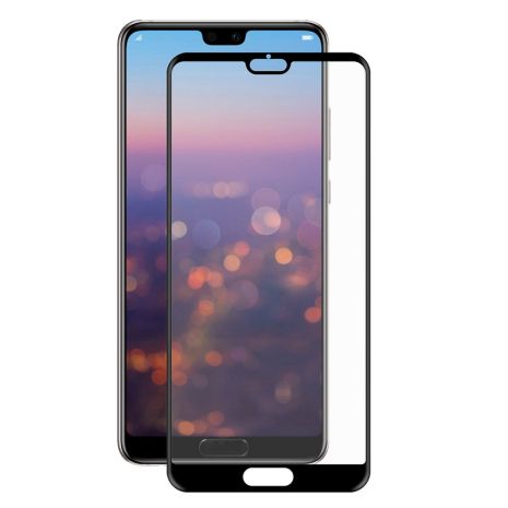 Защитное стекло Full screen PowerPlant для Huawei P20, Black