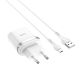 Зарядний пристрій Hoco C12Q QC 3.0 18W + Micro Cable White