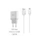 Зарядний пристрій Hoco C22A + Cable Micro White