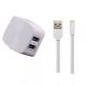 Зарядний пристрій Remax RP-U215i 2.4A 2USB + Cable Lightning white