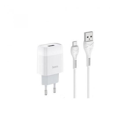 Зарядное устройство Hoco C72A 2.1A White + Cable Micro