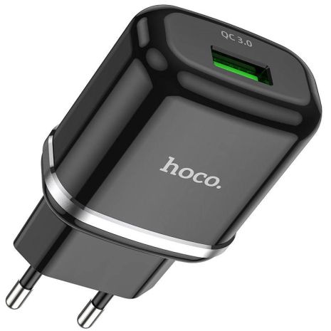 Зарядний пристрій Hoco N3 Micro QC3.0 Black