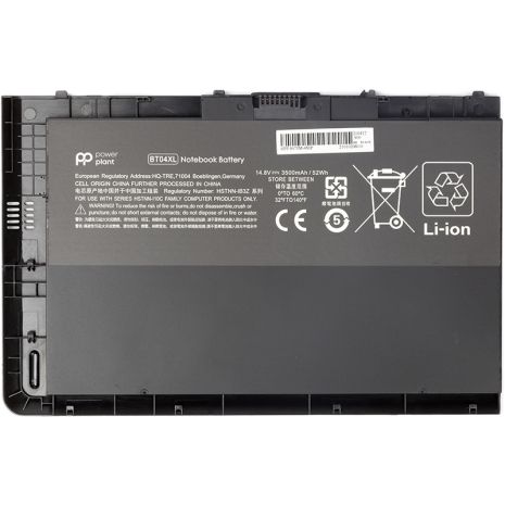 Акумулятори PowerPlant для ноутбуків HP EliteBook Folio 9470m (BT04XL, HP9470PB) 14.8V 52Wh