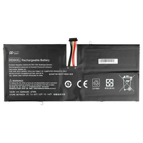 Аккумулятор PowerPlant для ноутбуков HP Envy Spectre XT 13-2120TU (HD04XL) 14.8V 3200mAh