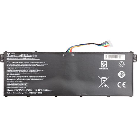 Акумулятор для ноутбуків ACER Aspire E15 ES1-512 Series (AC14B8K) 15.2V 2200mAh