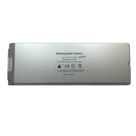 Акумулятор PowerPlant для ноутбуків Apple MacBook 13" White (A1185) 10.8V 5200mAh