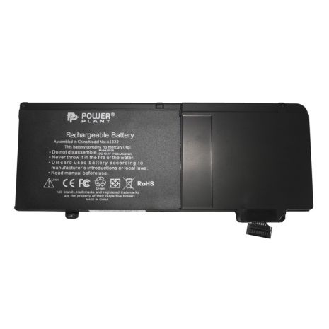 Акумулятор PowerPlant для ноутбуків Apple MacBook Pro 13" (A1322) 10.8V 5200mAh