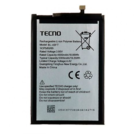 Аккумулятор для Tecno Camon 15 (CD7) - BL-49FT 5000 mAh [Original PRC] 12 мес. гарантии