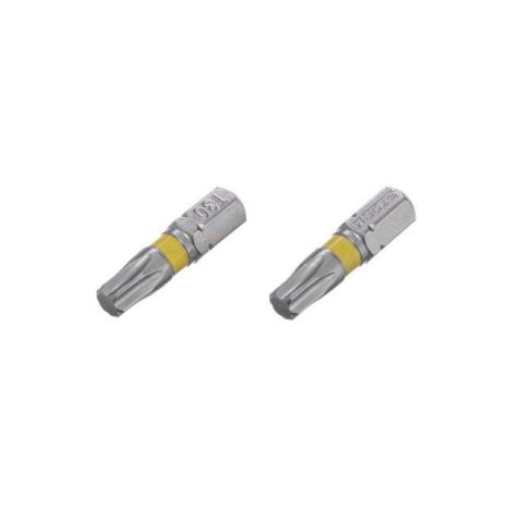 Комплект отверточных насадок Torx T30 1/4" * 25 мм, S2, уп. 2 шт, STORM INTERTOOL VT-0226