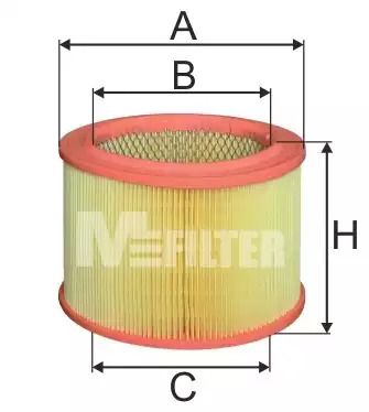 Фильтр воздушный CITROEN ZX (M-filter), MFILTER (A289)