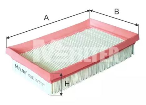 Фільтр повітряний Citroen C1/Toyota Yaris 12-, MFILTER (K7103)