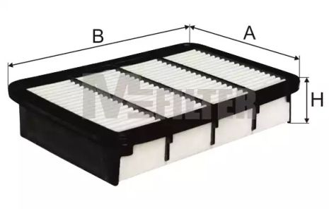 Фільтр повітряний Mitsubishi Galant 96-, MFILTER (K7060)