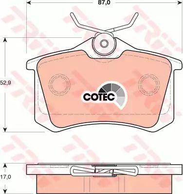 Колодки гальмівні CITROEN/FIAT/LANCIA/PEUGEOT 02, TRW (GDB1504)