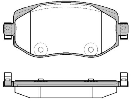 Колодки тормозные, renault megane iv WOKING (P1624308)