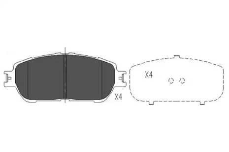 Колодки передние тормозные Camry 01-06, KAVO PARTS (KBP9105)