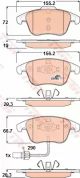 Дискові гальмівні колодки AUDI A4/A5 F 08, TRW (GDB1814)