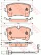 Колодки дискові гальмові AUDI A6 2.0-3.0 2011-,A8 2.0-6.3 09- задн. TRW (GDB1902)