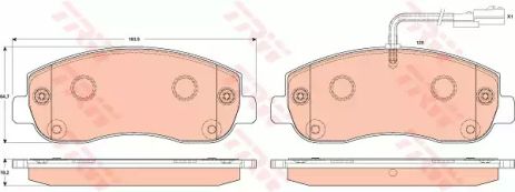 Колодки гальмові дискові RENAULT/OPEL Master/Movano F 10, TRW (GDB1910)