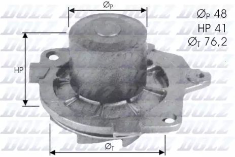 Водяной насос CADILLAC BLS, SUZUKI SX4, SAAB 9-3, DOLZ (S314)