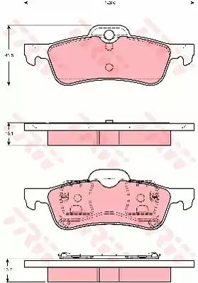 Тормозные колодки дисковые MINI Mini Cooper/Mini One, TRW (GDB1477)