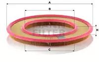 Фільтр повітряний 190 W201 M102 77kw, MANN-FILTER (C3555)