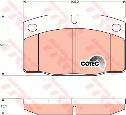 Колодки гальмівні BEDFORD (GM) - LOTUS - OPEL - VAUXHALL Astra Van/Astramax/Elan/Ascona/Com