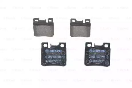 Колодки дискові гальмові MB 190 (W201, W202) задн. BOSCH (0986490260)