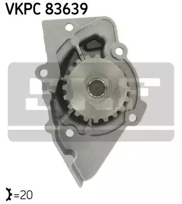 Водяний насос SUZUKI VITARA, TOYOTA COROLLA, LANCIA PHEDRA, SKF (VKPC83639)