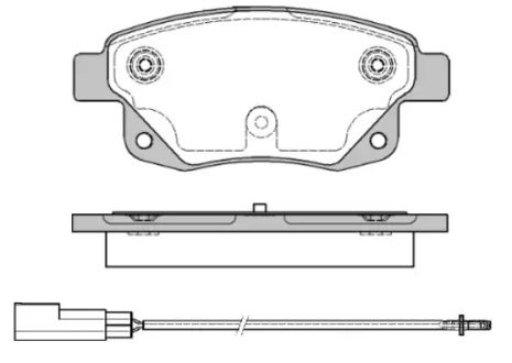 Комплект гальмівних колодок, дискове гальмо FORD TRANSIT, REMSA (125201)