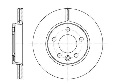 Диск тормозной VW TRANSPORTER, REMSA (670710)