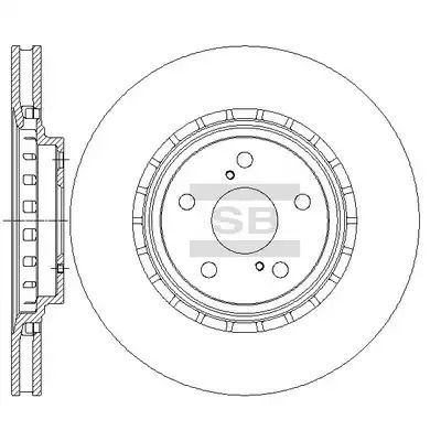 Диск тормозной LEXUS NX, TOYOTA RAV, SANGSIN (SD4034)