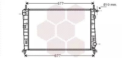 Радиатор охлаждения двигателя FORD COUGAR, Van Wezel (18002185)
