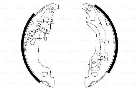 Комплект тормозных колодок FIAT PUNTO, BOSCH (0986487597)