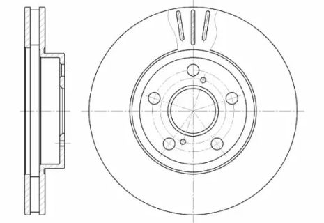 Диск тормозной LEXUS CT, TOYOTA PRIUS, REMSA (654010)