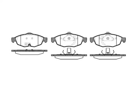 Комплект тормозных колодок, дисковый тормоз CHRYSLER SEBRING, REMSA (081202)