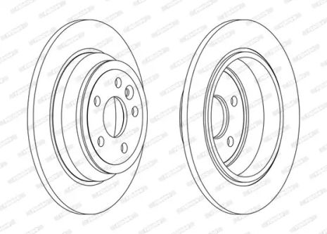 Диск гальмівний LAND ROVER, FERODO (DDF2607C)