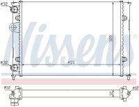 Радіатор охолодження двигуна VW VENTO, NISSENS (651851)