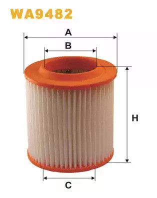 Фільтр повітряний AUDI A8, WIX FILTERS (WA9482)