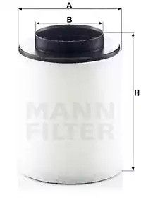 Фільтр повітряний AUDI A8, MANN-FILTER (C17023)