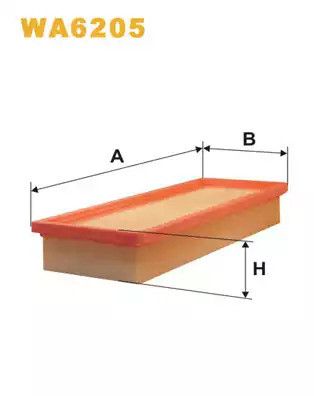 Фильтр воздушный INNOCENTI ELBA, FIAT FIORINO, WIX FILTERS (WA6205)