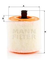 Фільтр повітряний OPEL ASTRA, MANN-FILTER (C16012)