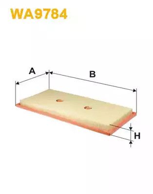 Фільтр повітряний MERCEDES-BENZ M-CLASS, WIX FILTERS (WA9784)