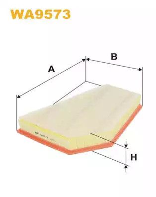 Фільтр повітряний VOLVO V40, WIX FILTERS (WA9573)