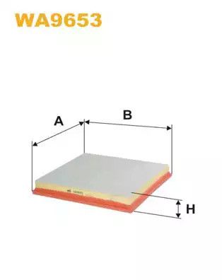 Фильтр воздушный CHEVROLET CRUZE, OPEL ASTRA, WIX FILTERS (WA9653)