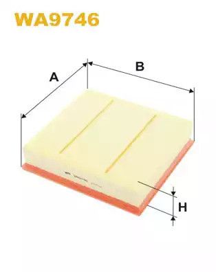 Фільтр повітряний INFINITI QX30, MERCEDES-BENZ CLA, WIXFILTRON (WA9746)