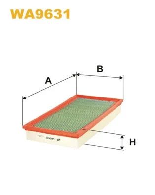 Фильтр воздушный JAGUAR S-TYPE, WIX FILTERS (WA9631)