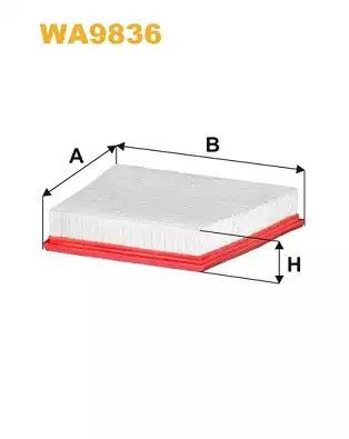 Фільтр повітряний LAND ROVER, JAGUAR XF, WIXFILTRON (WA9836)
